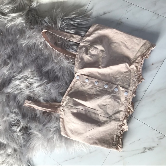 Pink Crop Top Ruffle Hem - Picture 2 of 7